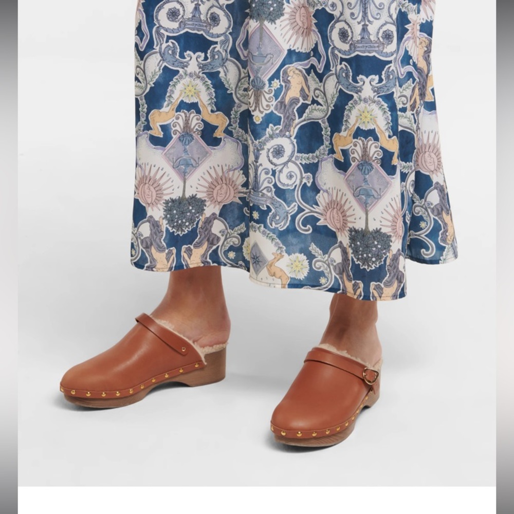 Ancient Greek Sandals shearling clog